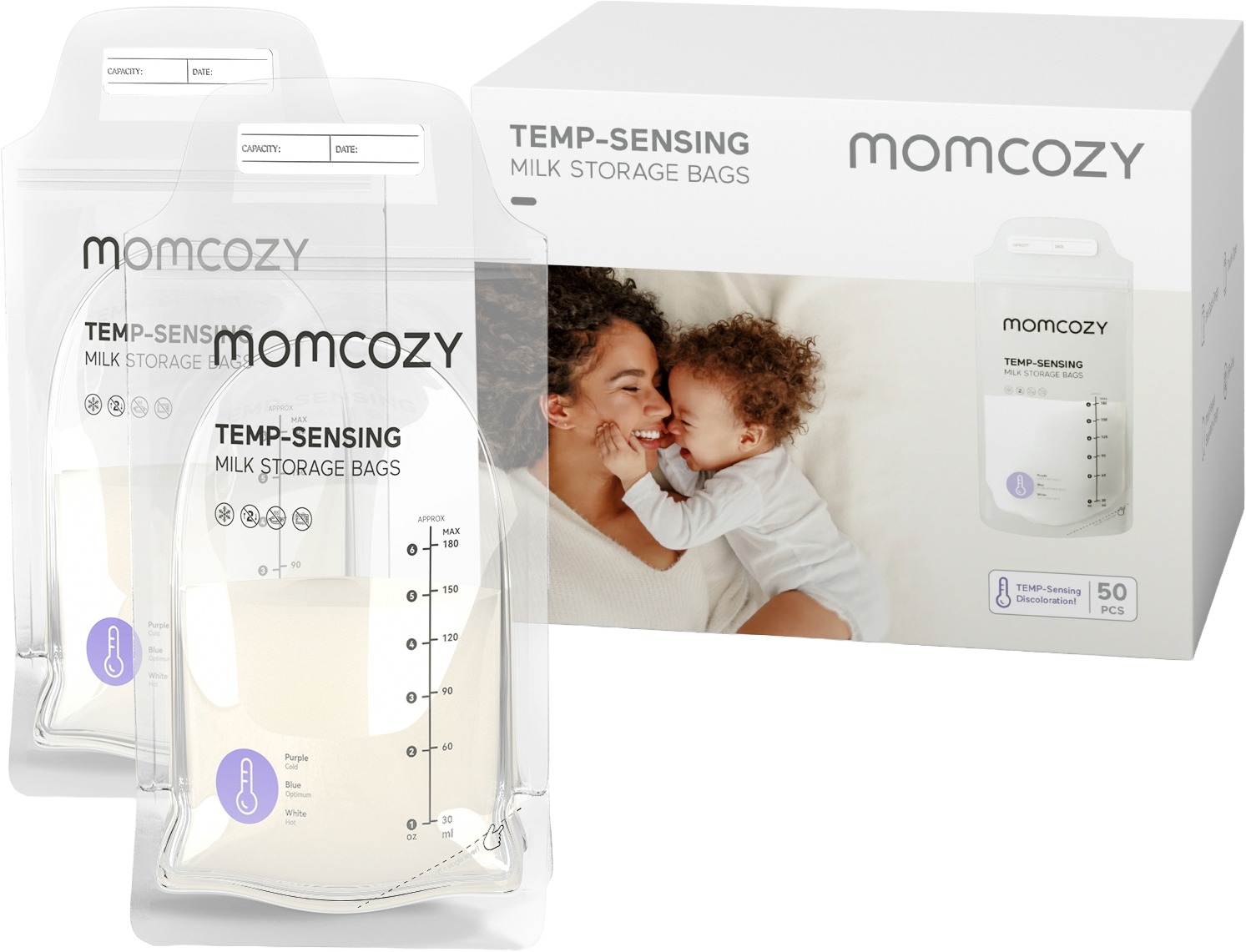 Momcozy Breastmilk Bag 50 ks