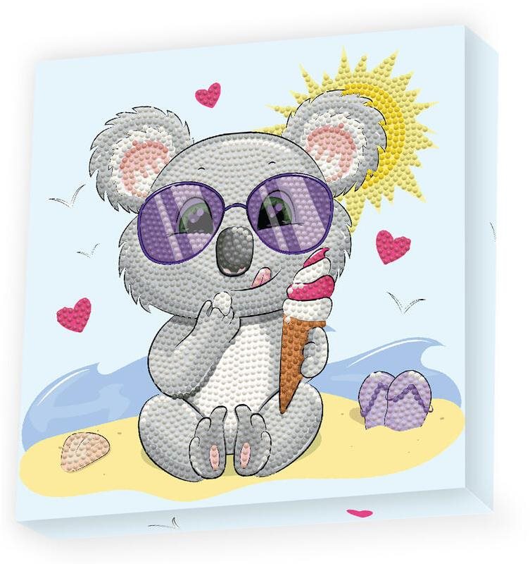 Dotzies Diamantové malování - Koala se zmrzlinou