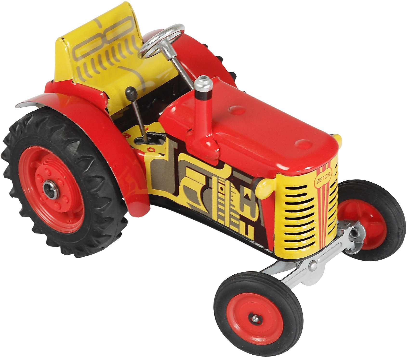 Kovap Traktor Zetor na klíček červený
