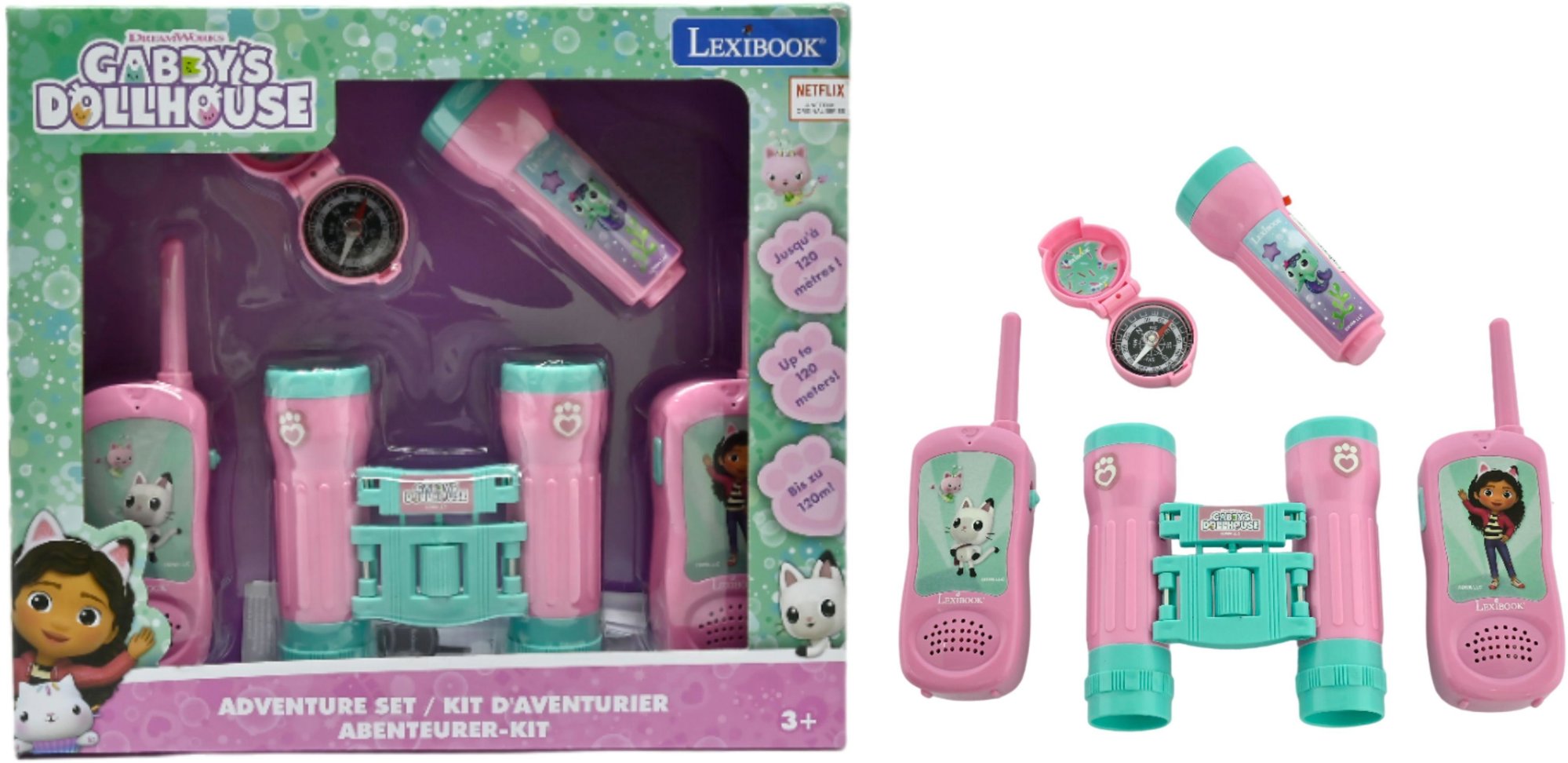 Lexibook Gabby’s Dollhouse Dobrodružná sada s dalekohledem a kompasem