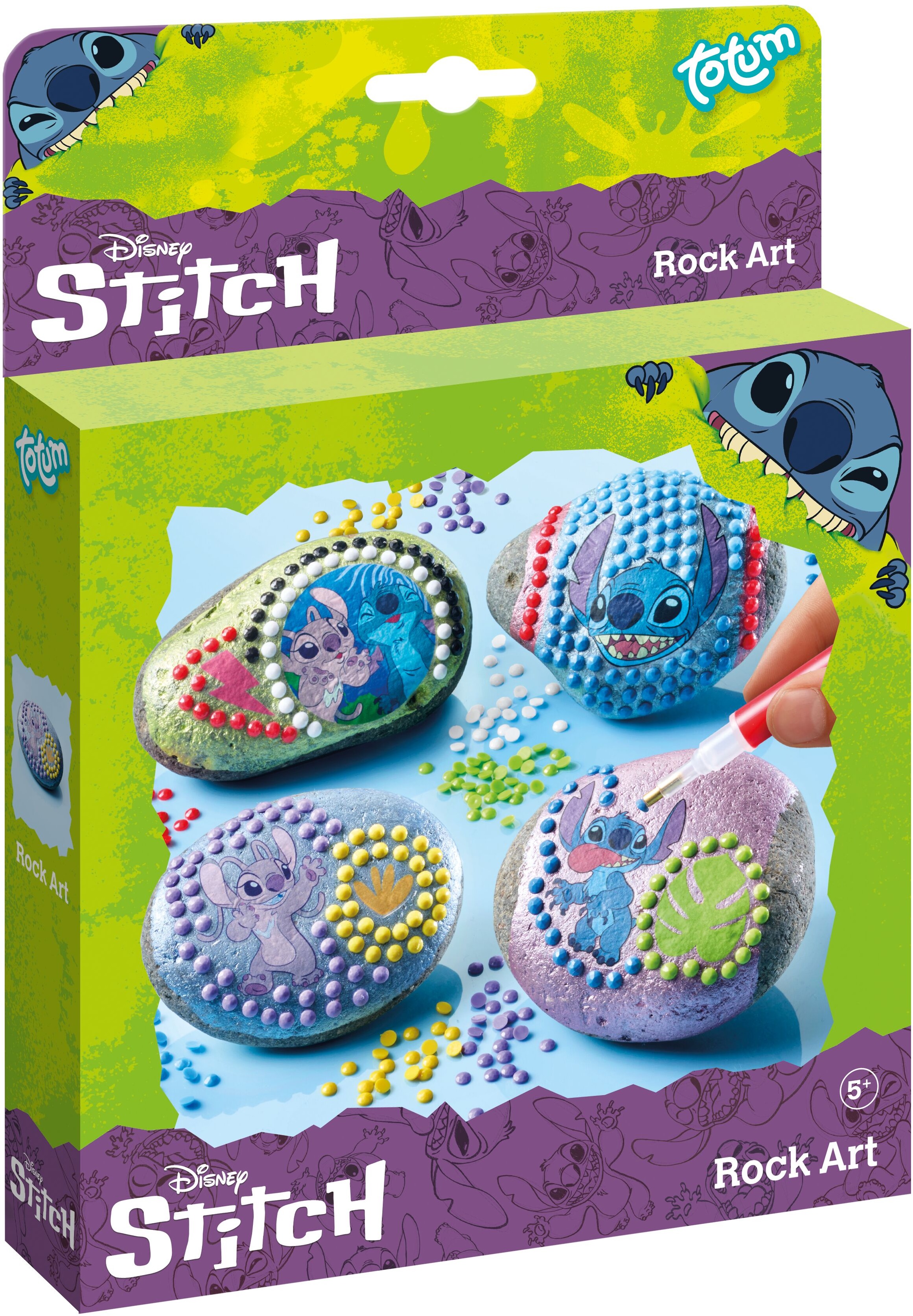 Totum Stitch zdobení kamenů