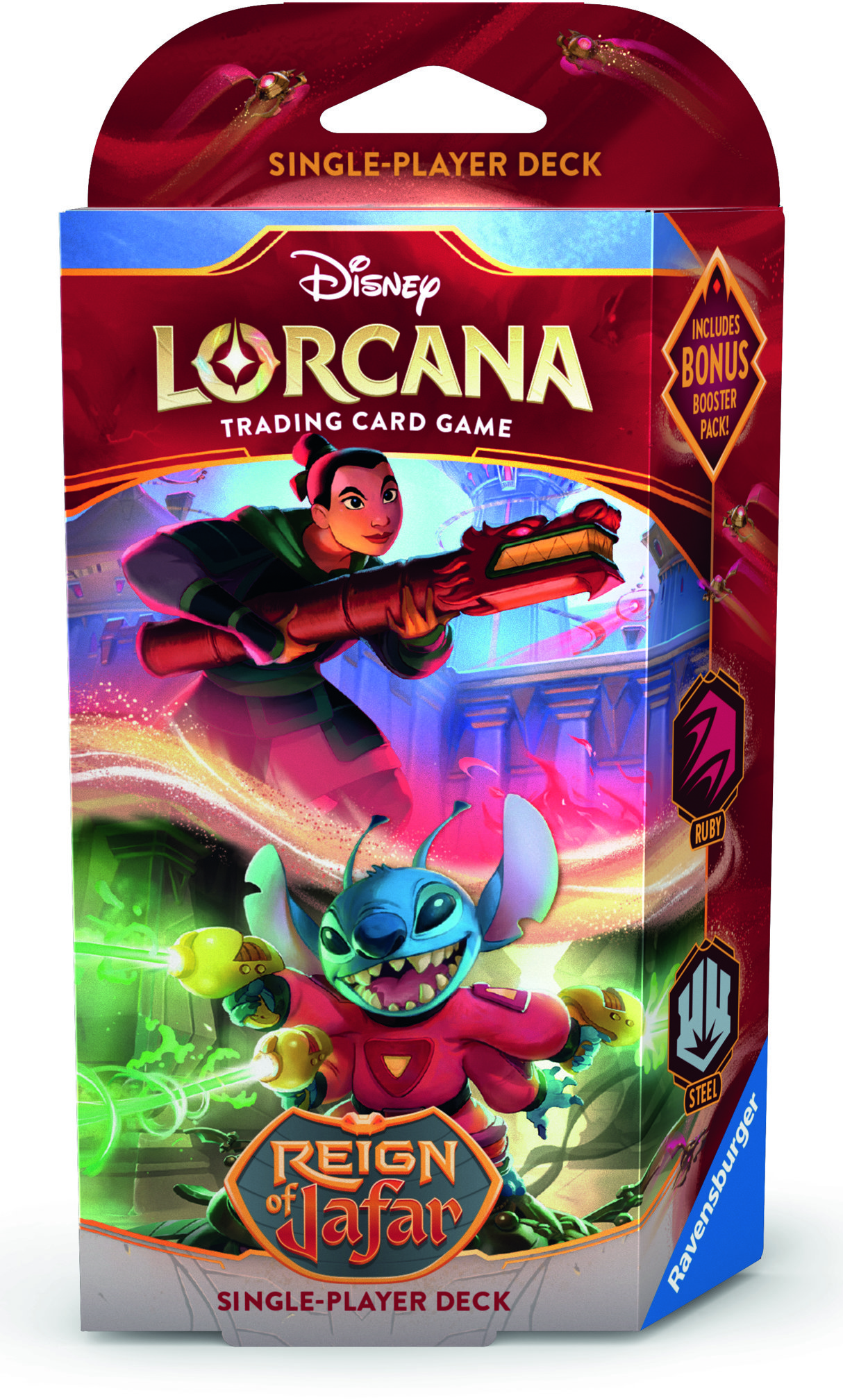 Disney Lorcana: Reign of Jafar - Starter Deck single Ruby & Steel Mulan & Stitch