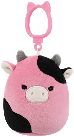 Squishmallows Černo růžová kráva Pollyanna