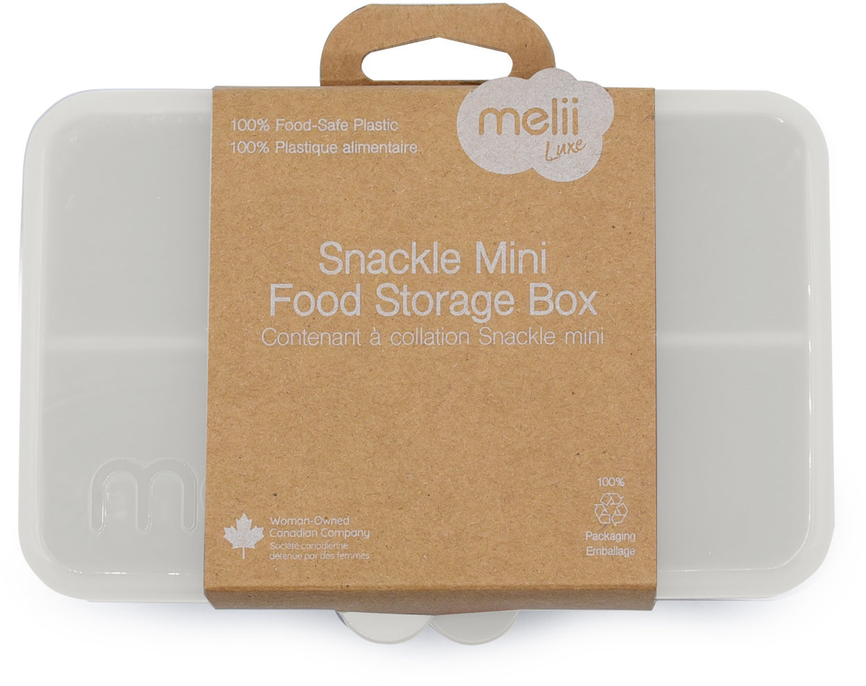 Melii Snackle krabička na svačinu mini Luxe béžová