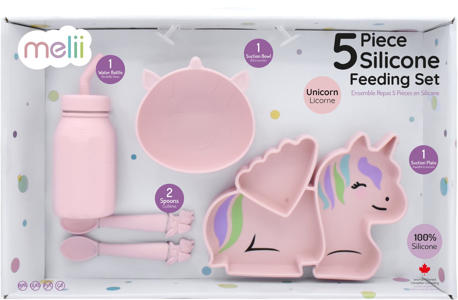 Melii Jednorožec 5 dílná sada