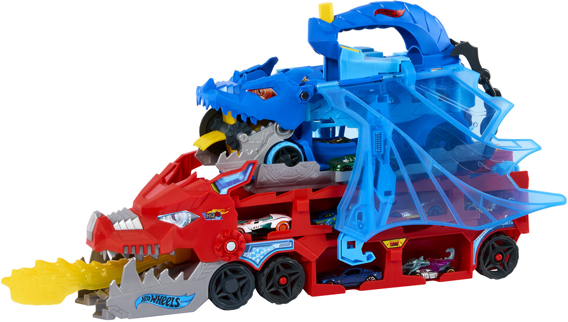 Hot Wheels City Ultimátní dračí tahač, 2 angličáky