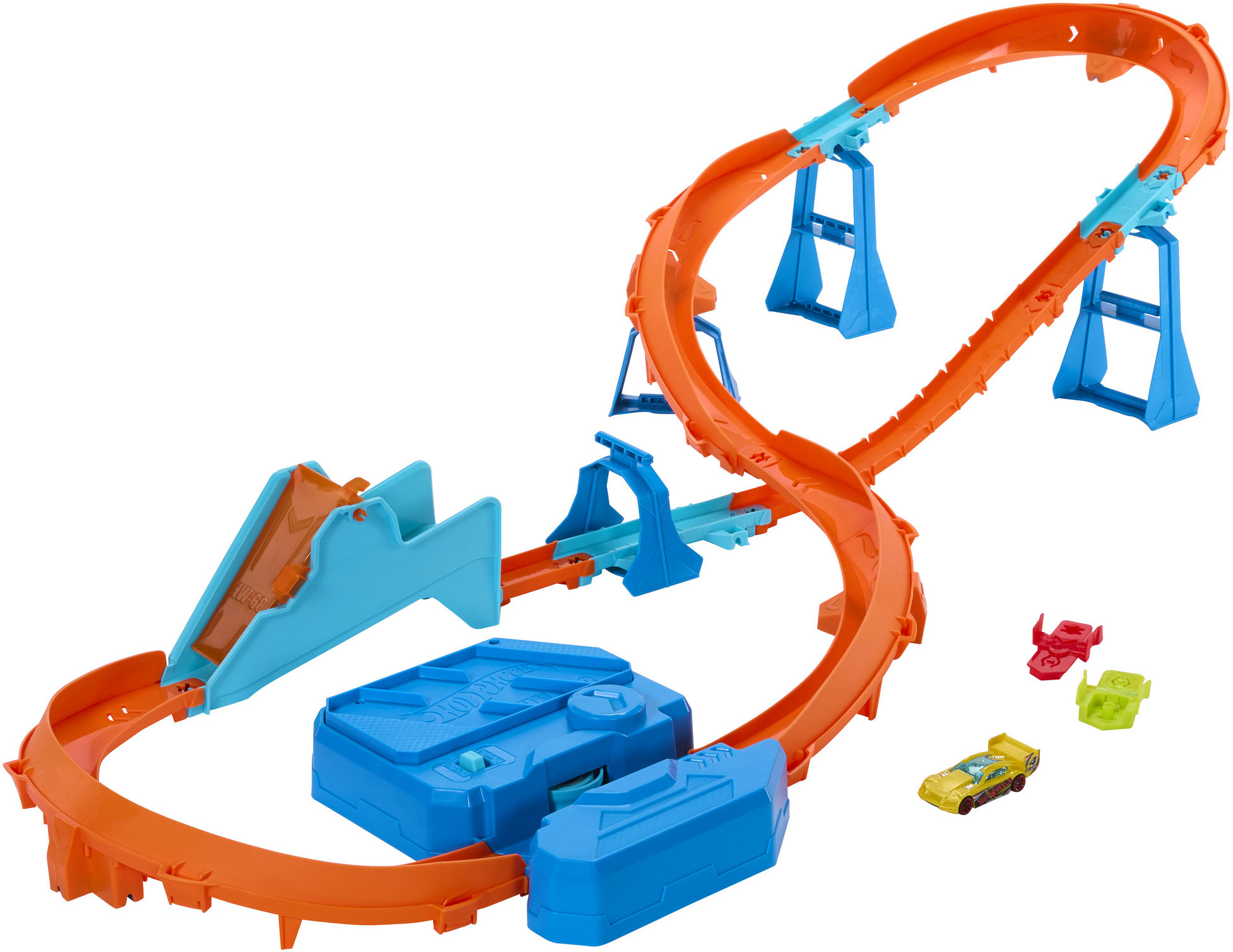 Hot Wheels Track Creator Nabušená sada s motorizovaným boosterem