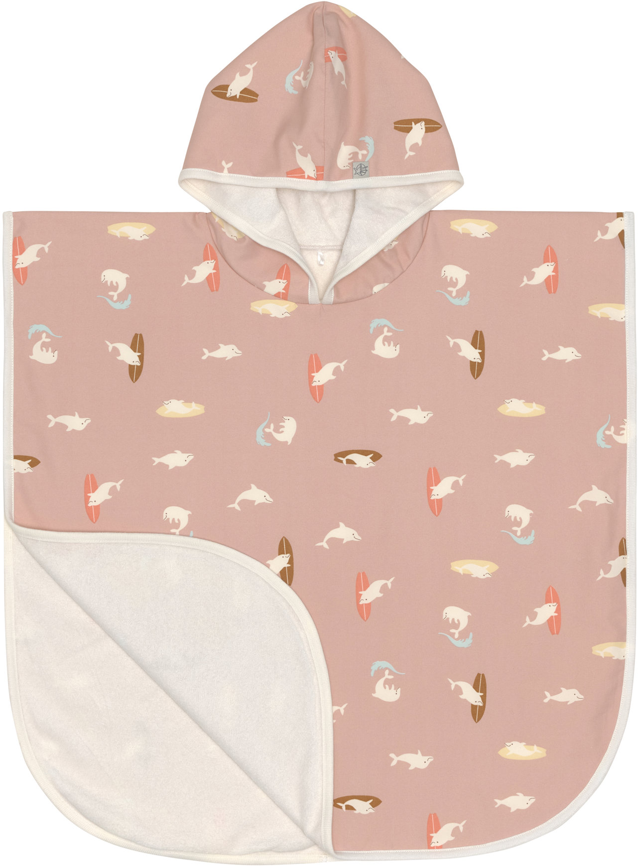 Lässig Beach Poncho dolphin peach