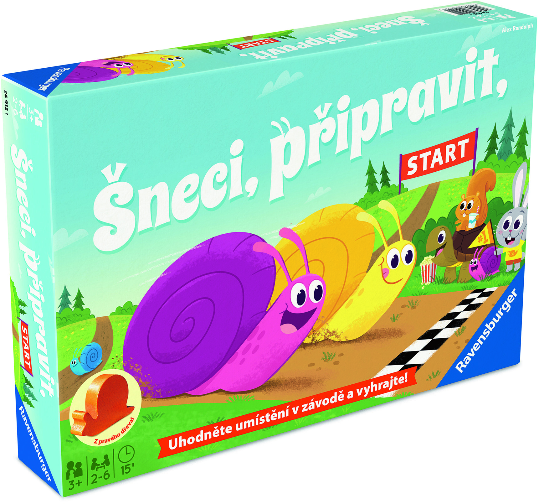 Ravensburger 249121 Šneci, připravit, Start!