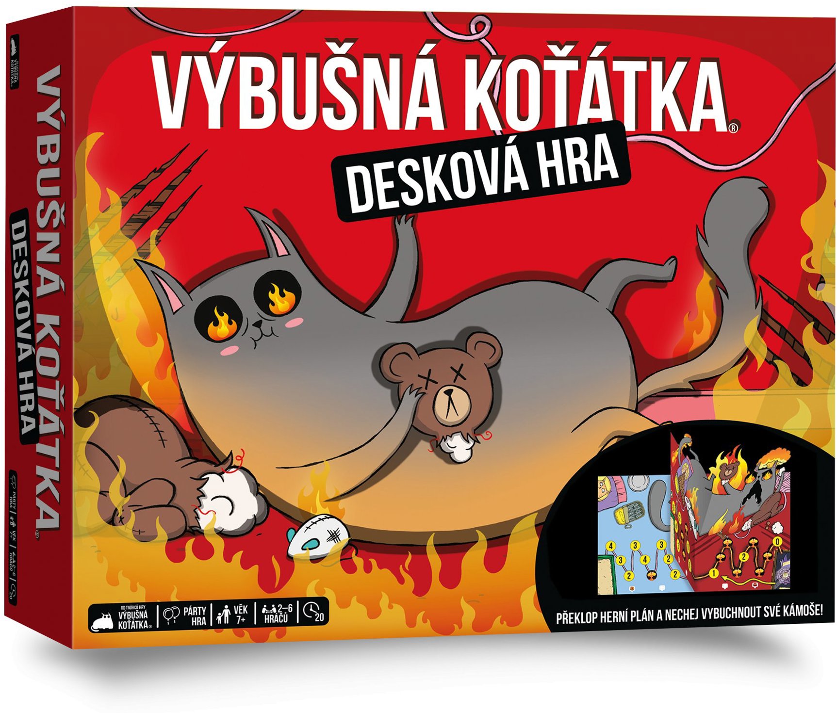 Výbušná koťátka: Desková hra