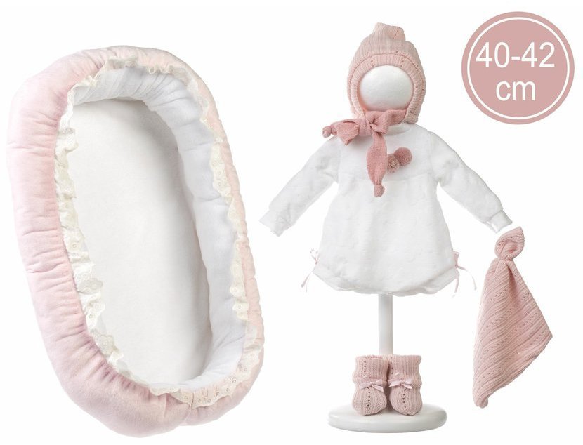 Llorens M740-88 obleček pro panenku miminko New Born velikosti 40–42 cm s doplňky