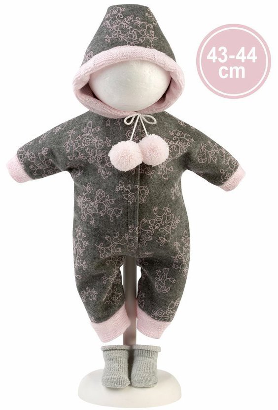 Llorens M844-04 obleček pro panenku miminko New Born velikosti 43–44 cm
