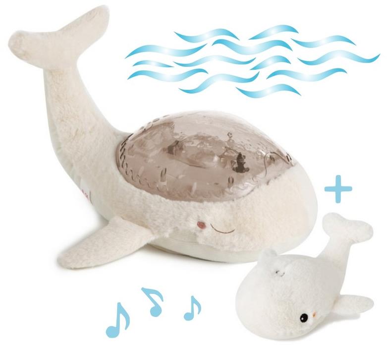 Cloud b Tranquil Whale Velryba bílá jako noční světlo pro děti