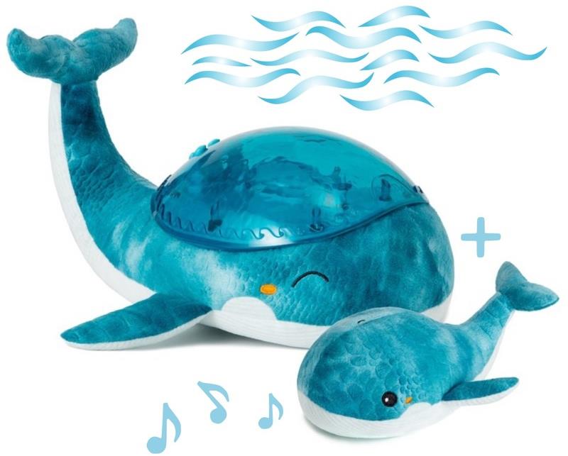 Cloud b Tranquil Whale Velryba modrá noční světlo pro děti