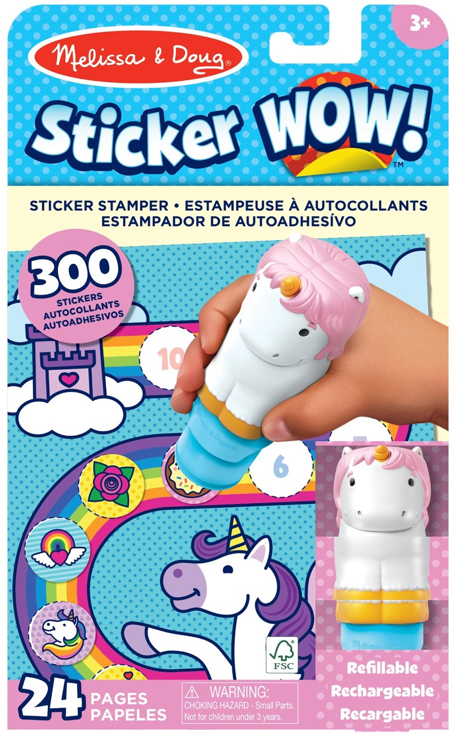Melissa & Doug Sticker Wow jednorožci