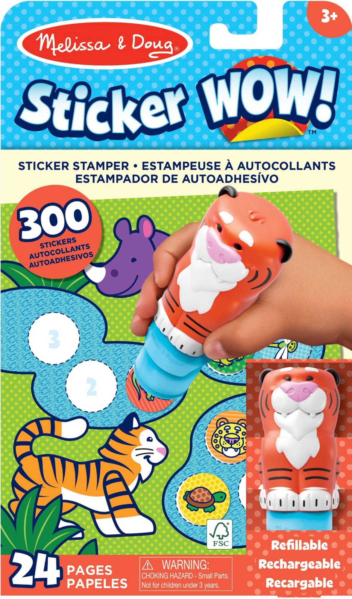 Melissa & Doug Sticker Wow tygr