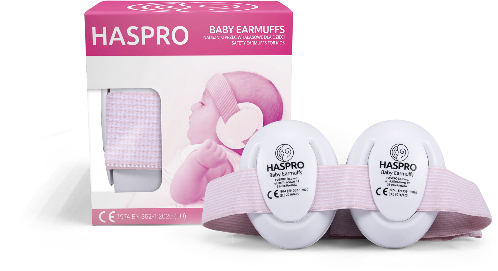 Haspro Hearing Protection Baby růžové