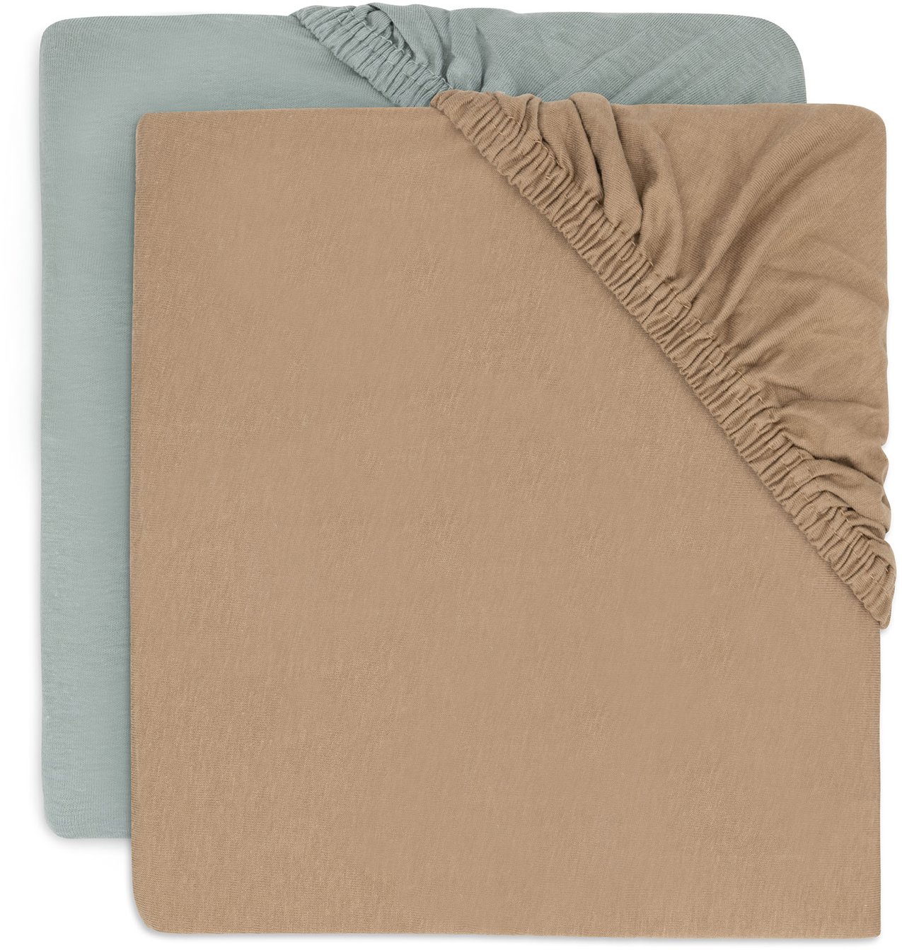 Jollein Prostěradlo 40/50 × 80/90 cm Sea Green 2 ks