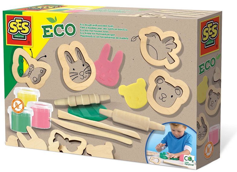 SES ECO modelína s dřevěným příslušenstvím