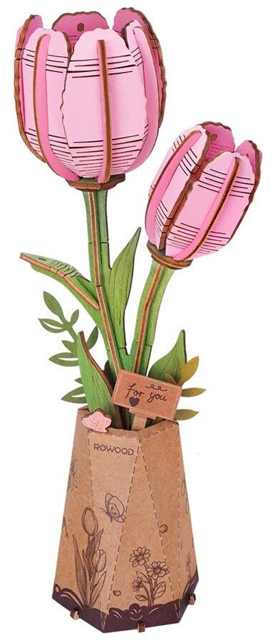 RoboTime Růžový tulipán