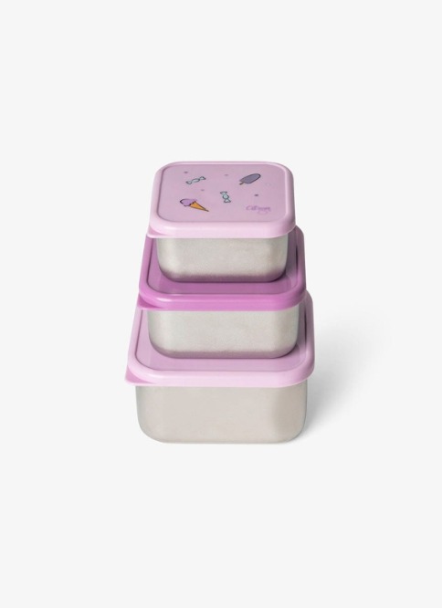 Citron Sada 3 stohovatelných boxů Stormy Unicorn