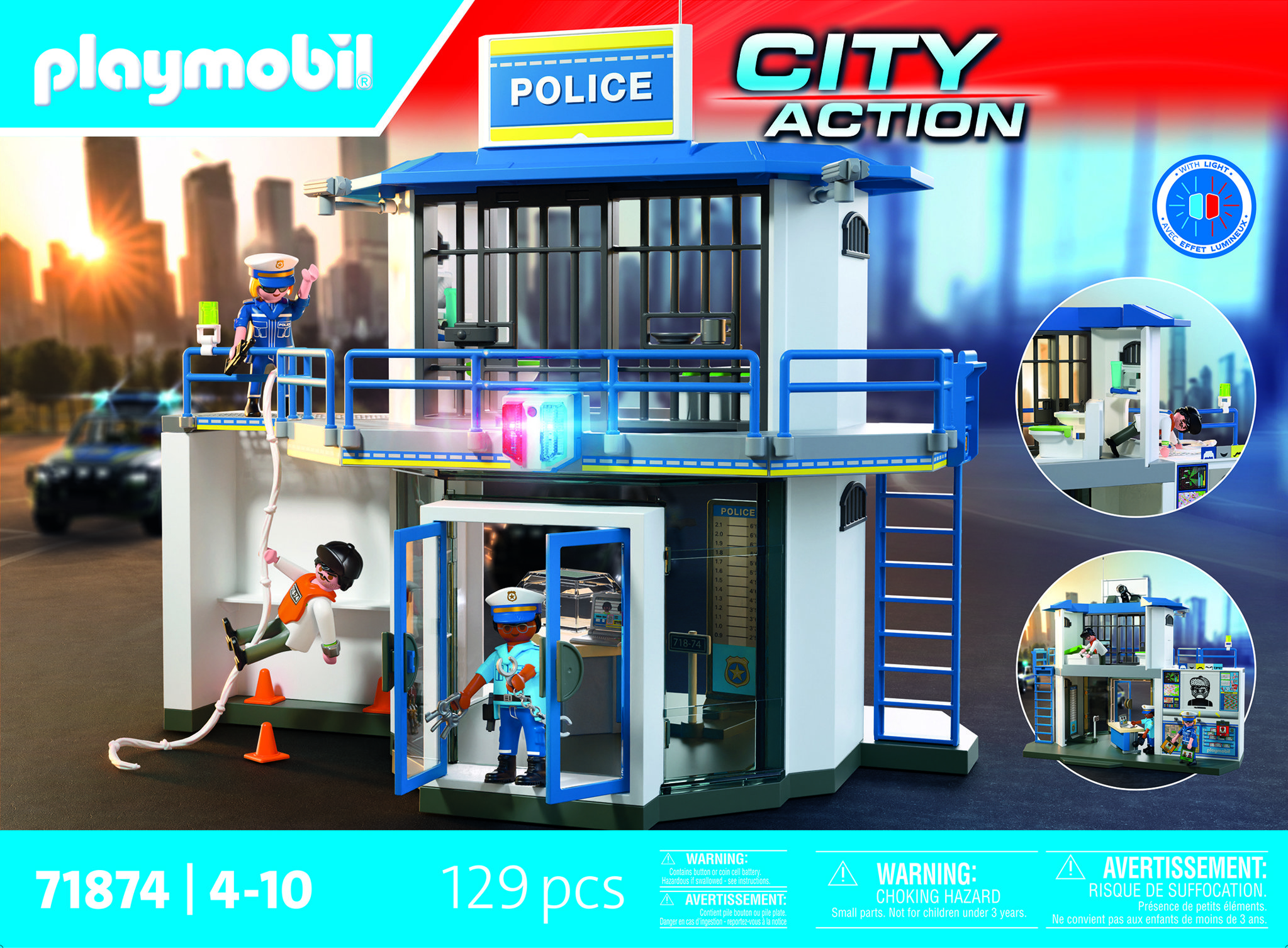 Playmobil 71874 Policejní služebna s vyšetřovatelnou