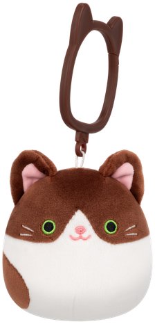Squishmallows Tmavě hnědá kočka Glaudini