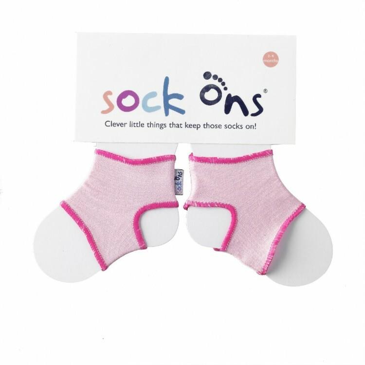 Sock Ons Návleky na dětské ponožky, Baby Pink 0-6 m