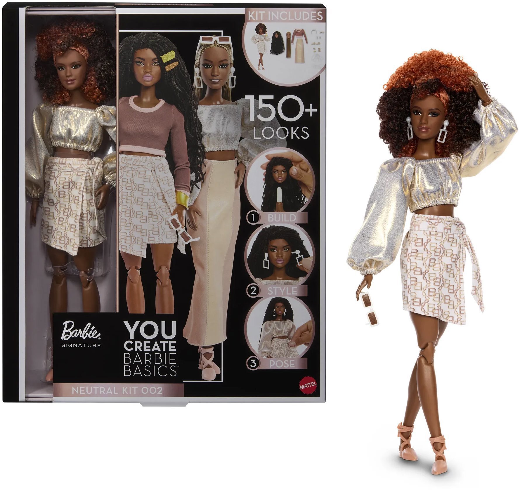 Barbie Signature You Create Barbie Basics Neutral kit 002
