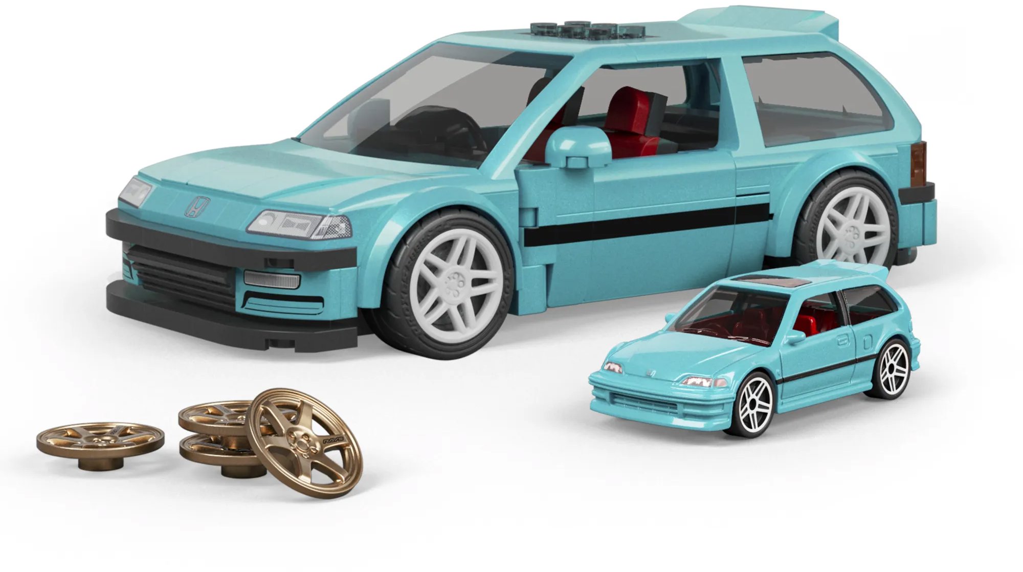 Mattel Brick Shop Hot Wheels Speed Series Custom ´90 Honda Civic EF
