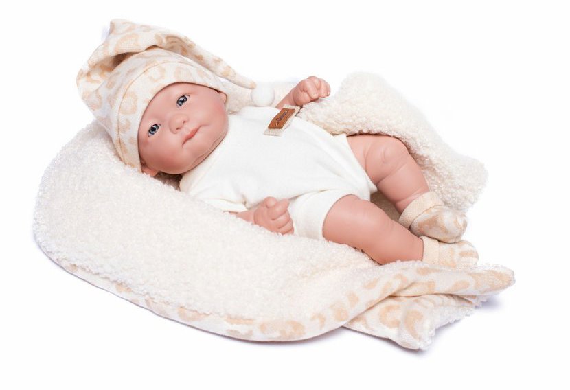 Guca 931 New Born holčička - realistické miminko s celovinylovým tělem - 25 cm