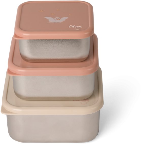 Citron Sada 3 stohovatelných boxů Ballerina