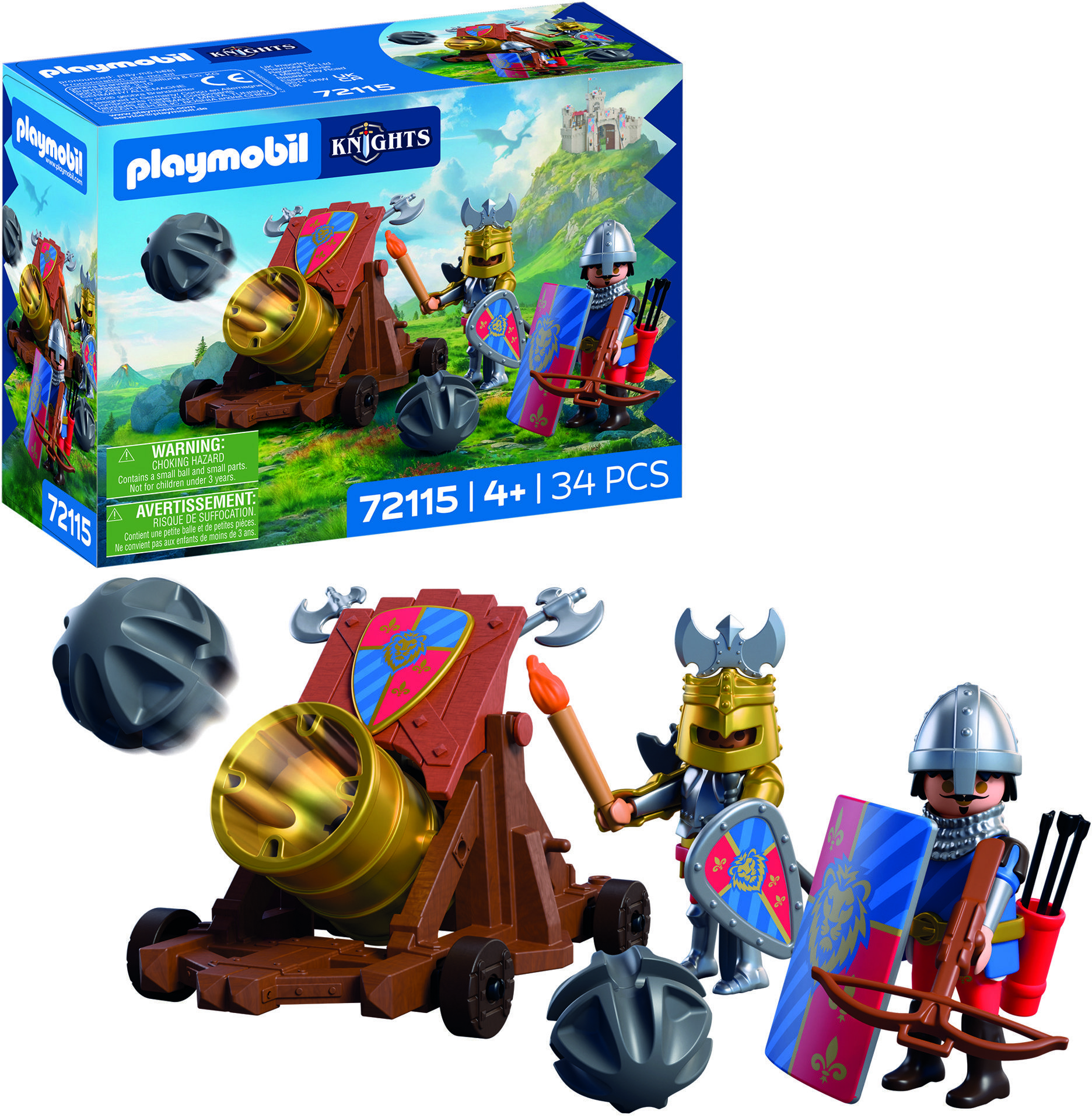 Playmobil 72115 Lví rytíři s dělem