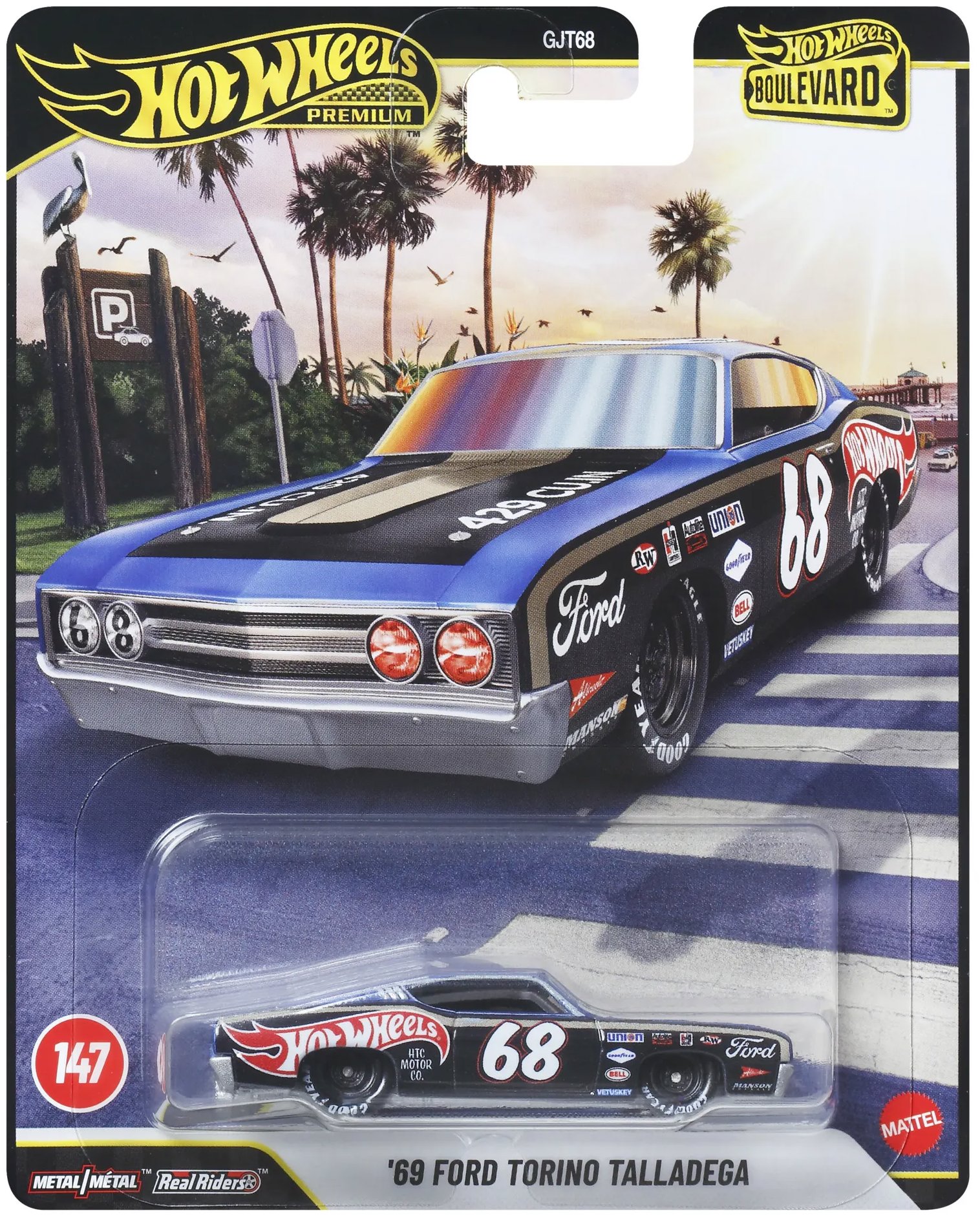Hot Wheels Premium Boulevard 69 Ford Torino Talladega
