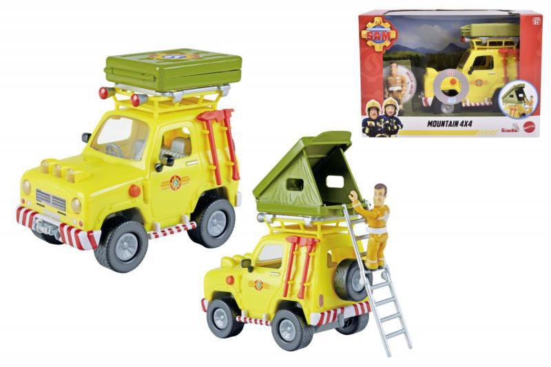 Simba Požárník Sam Mountain 4×4 s figurkou