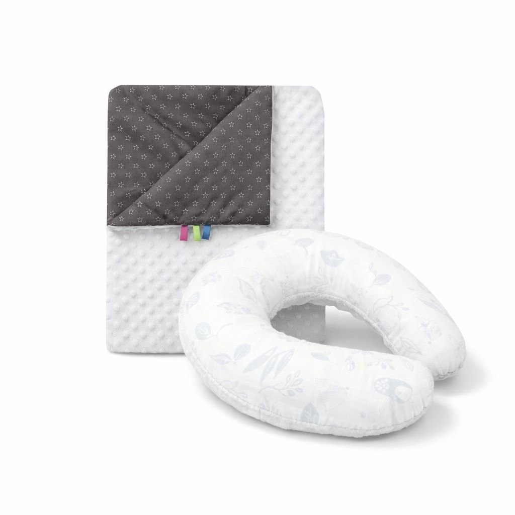 COSING Set Minky deka + nákrčník Mini les bílý