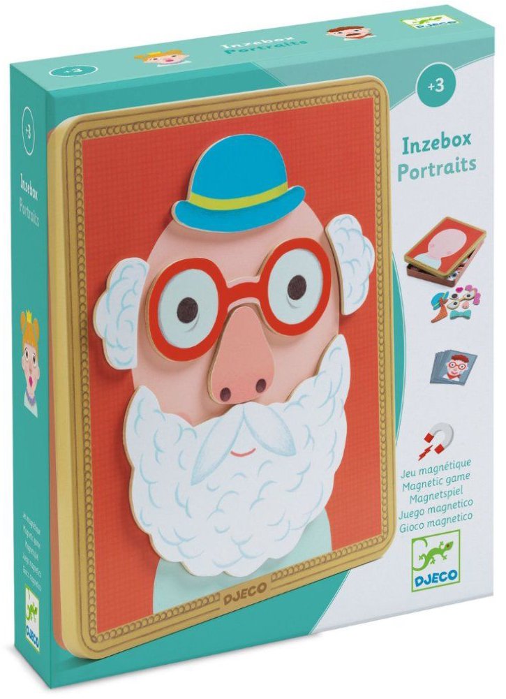 Djeco Magnetické Inzebox Veselé obličeje