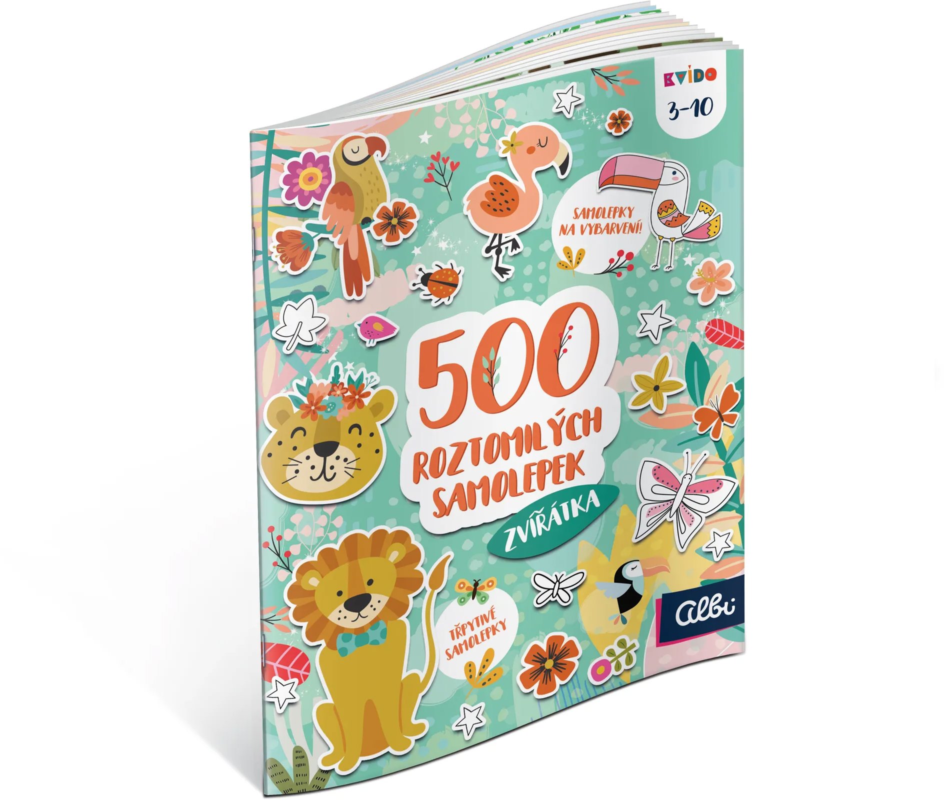 Kvído - 500 roztomilých samolepek - Zvířátka