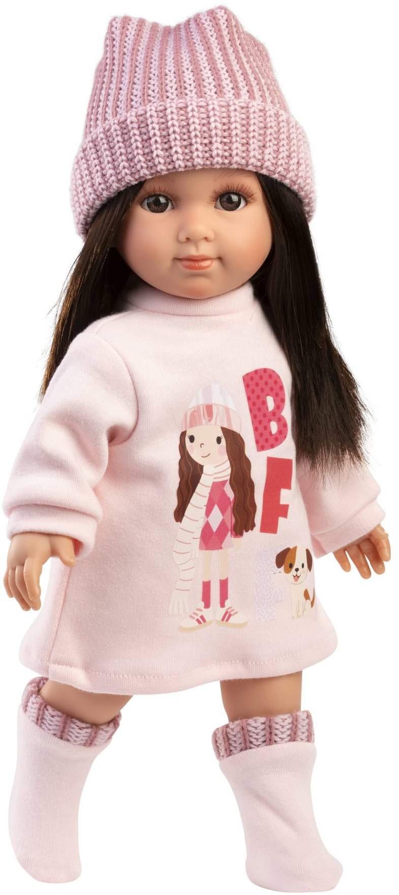 Llorens 53561 Sara - realistická s měkkým látkovým tělem - 35 cm