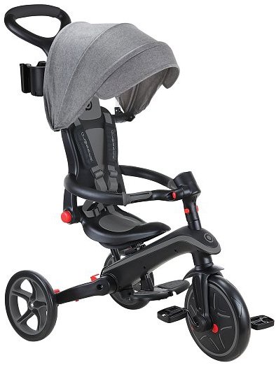 Globber Globber Explorer Trike Foldable 4v1 černo-šedá