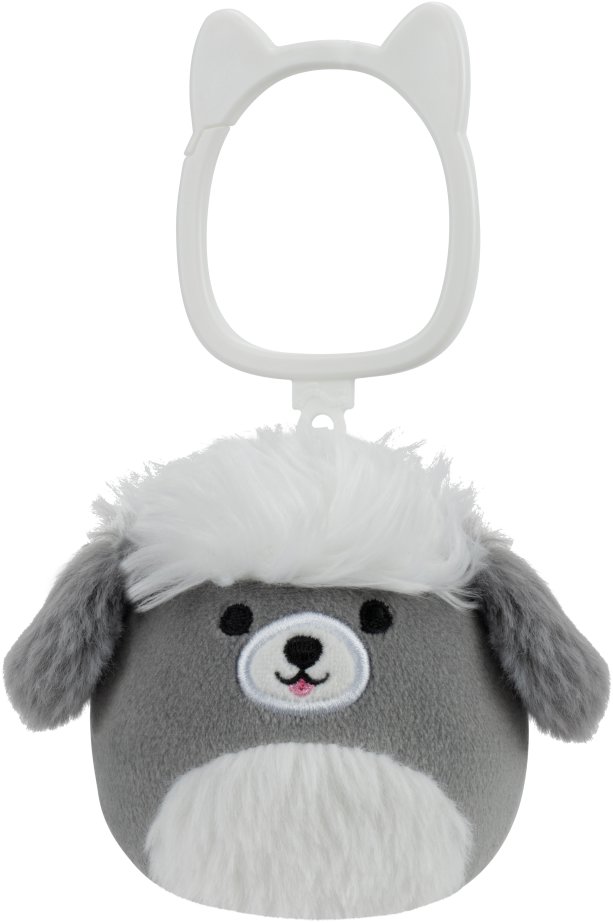 Squishmallows Šedobílý pes Arnold