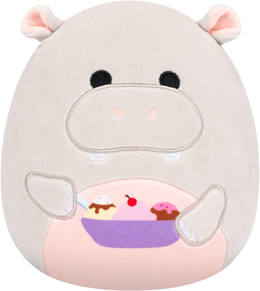 Squishmallows Šedý hroch se zmrzlinou Harrison