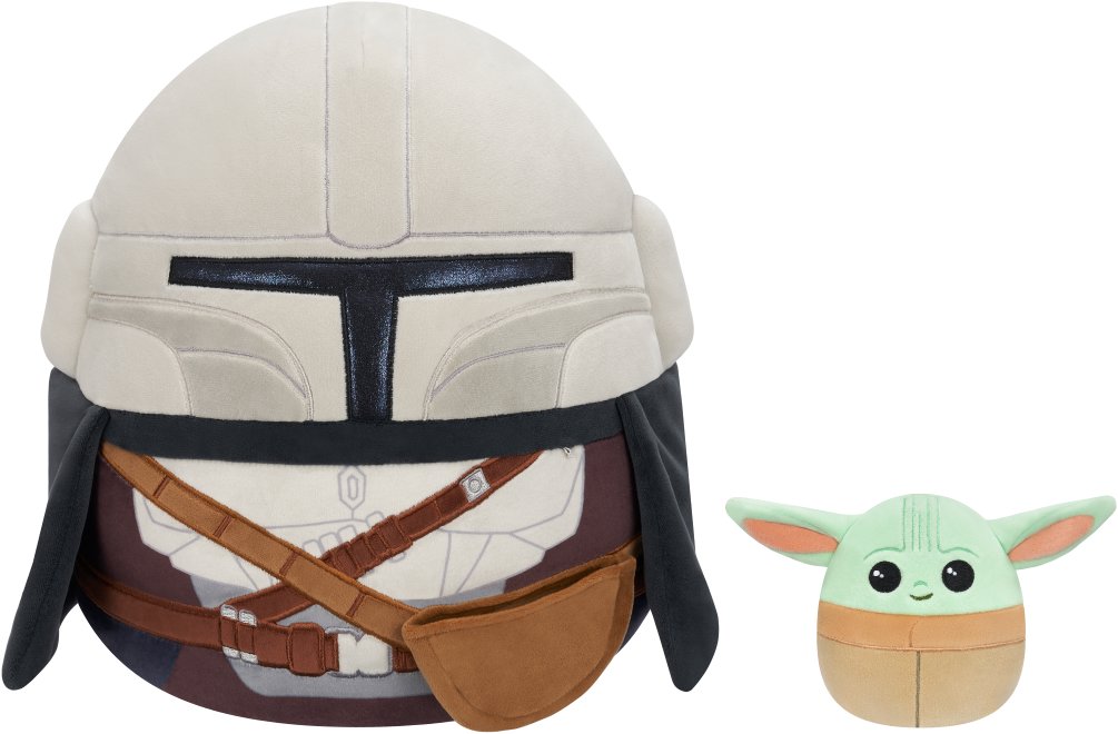 Squishmallows Star Wars Mandalorian a Grogu