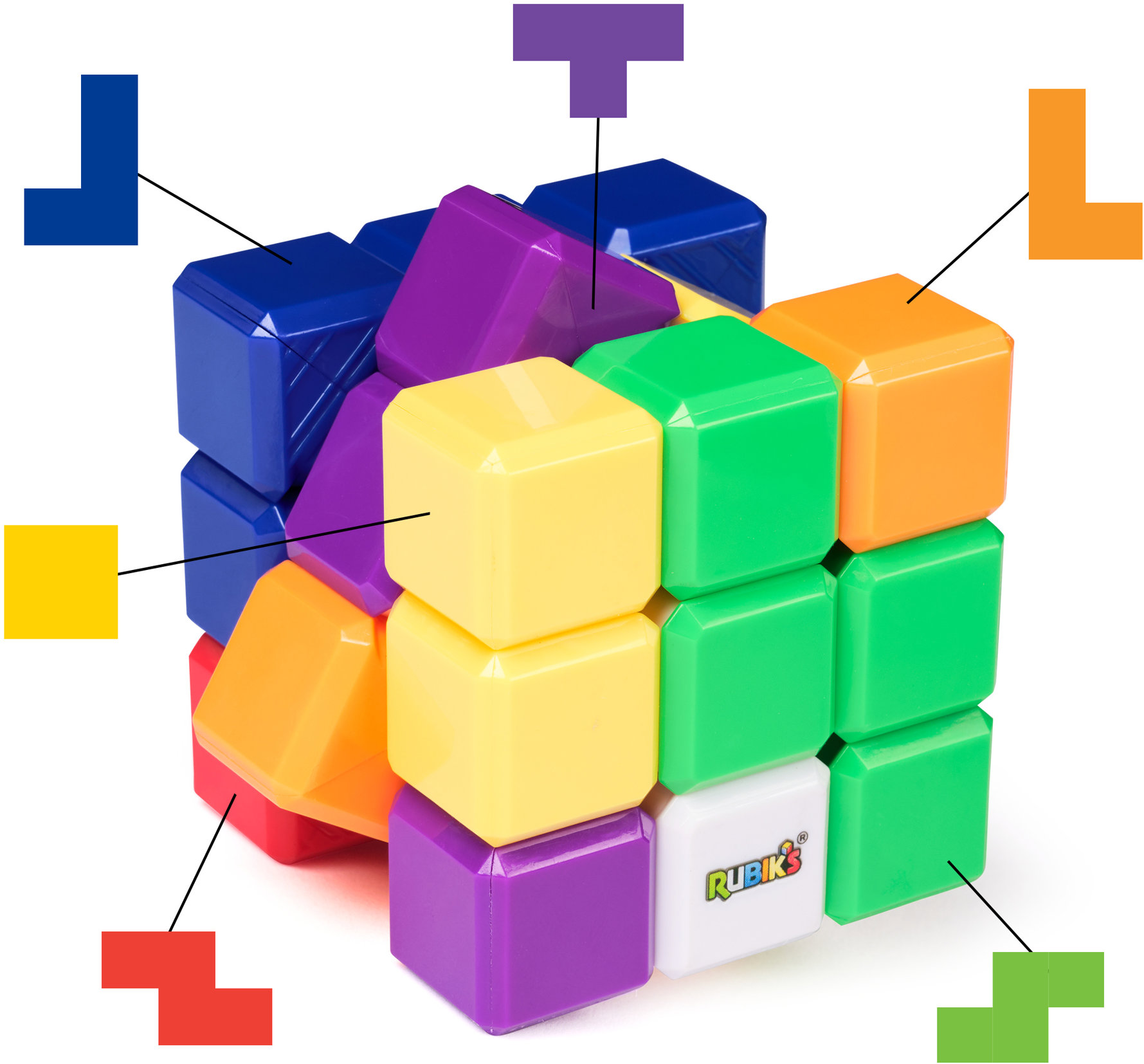 Spin Master Rubikova Kostka 3 × 3 Tetris