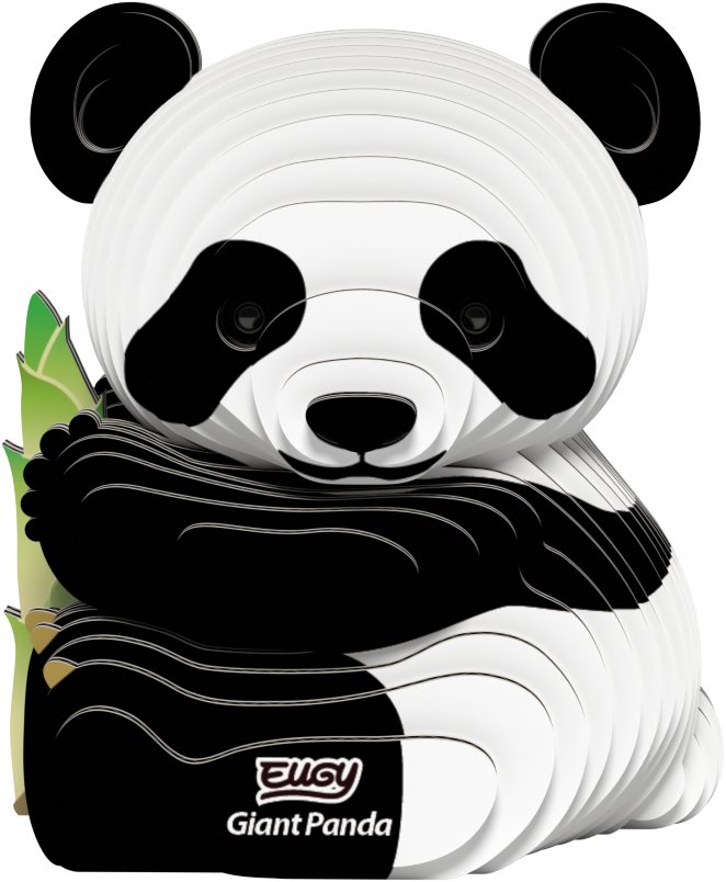 EUGY Panda velká 3D kartonová skládačka