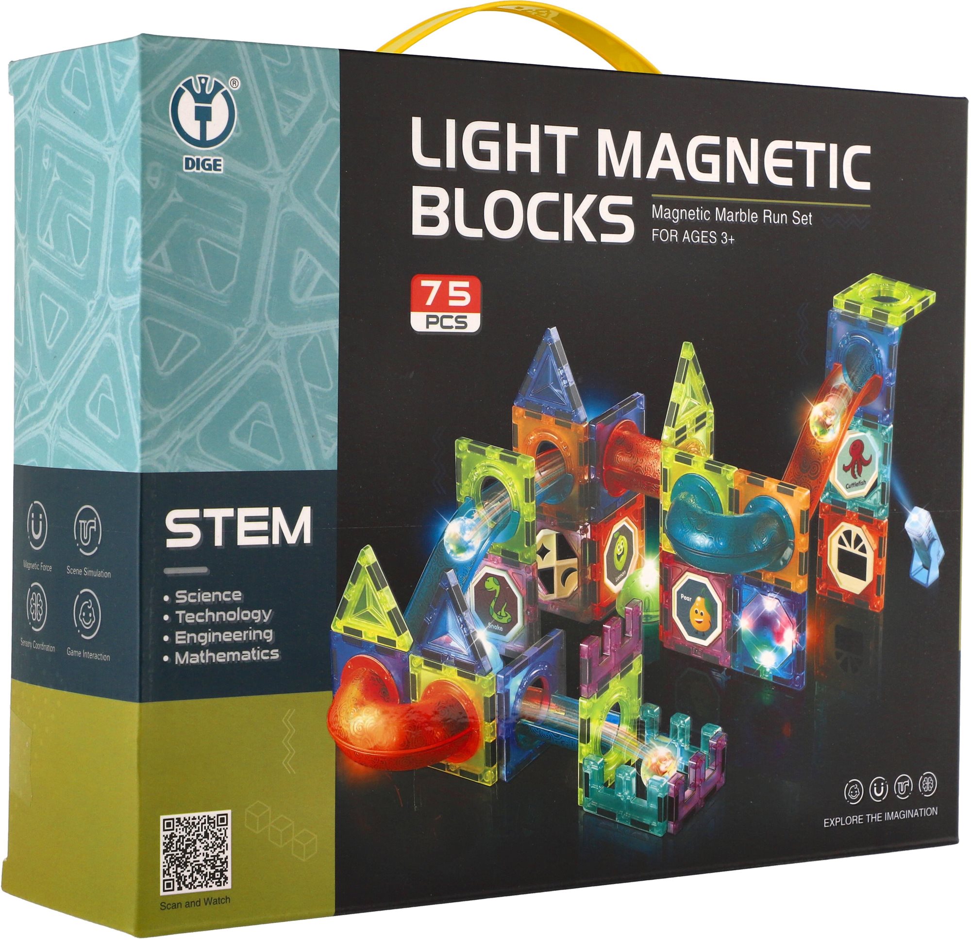 Teddies Kuličková dráha magnetická 75 ks