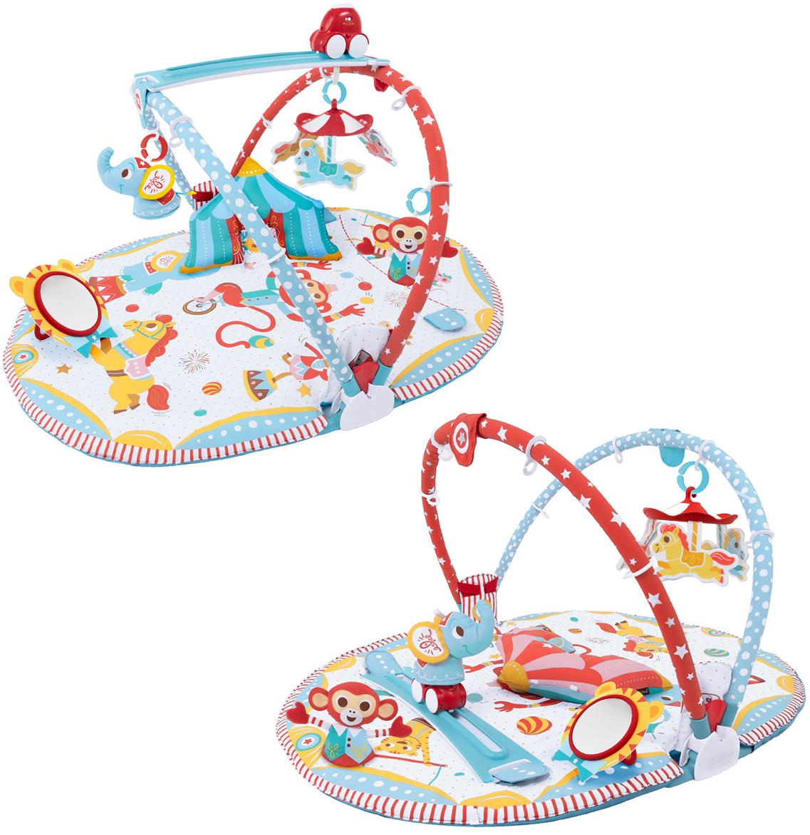 Yookidoo Hrací deka s hrazdou a jezdícím autíčkem - Cirkus