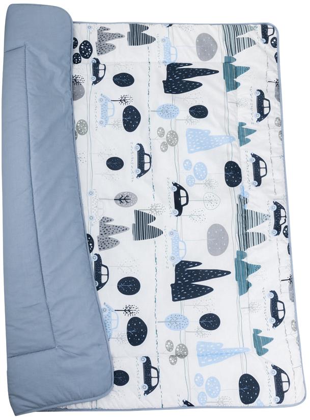 Bomimi Hrací oboustranná deka Autíčka modrá