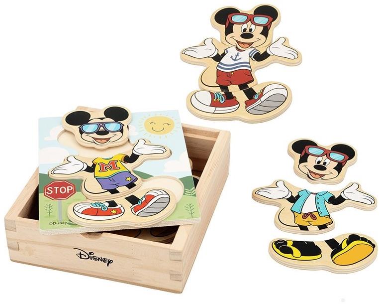 Mickey Mouse "Obleč Mickeyho" 19 ks v dřevěné krabičce