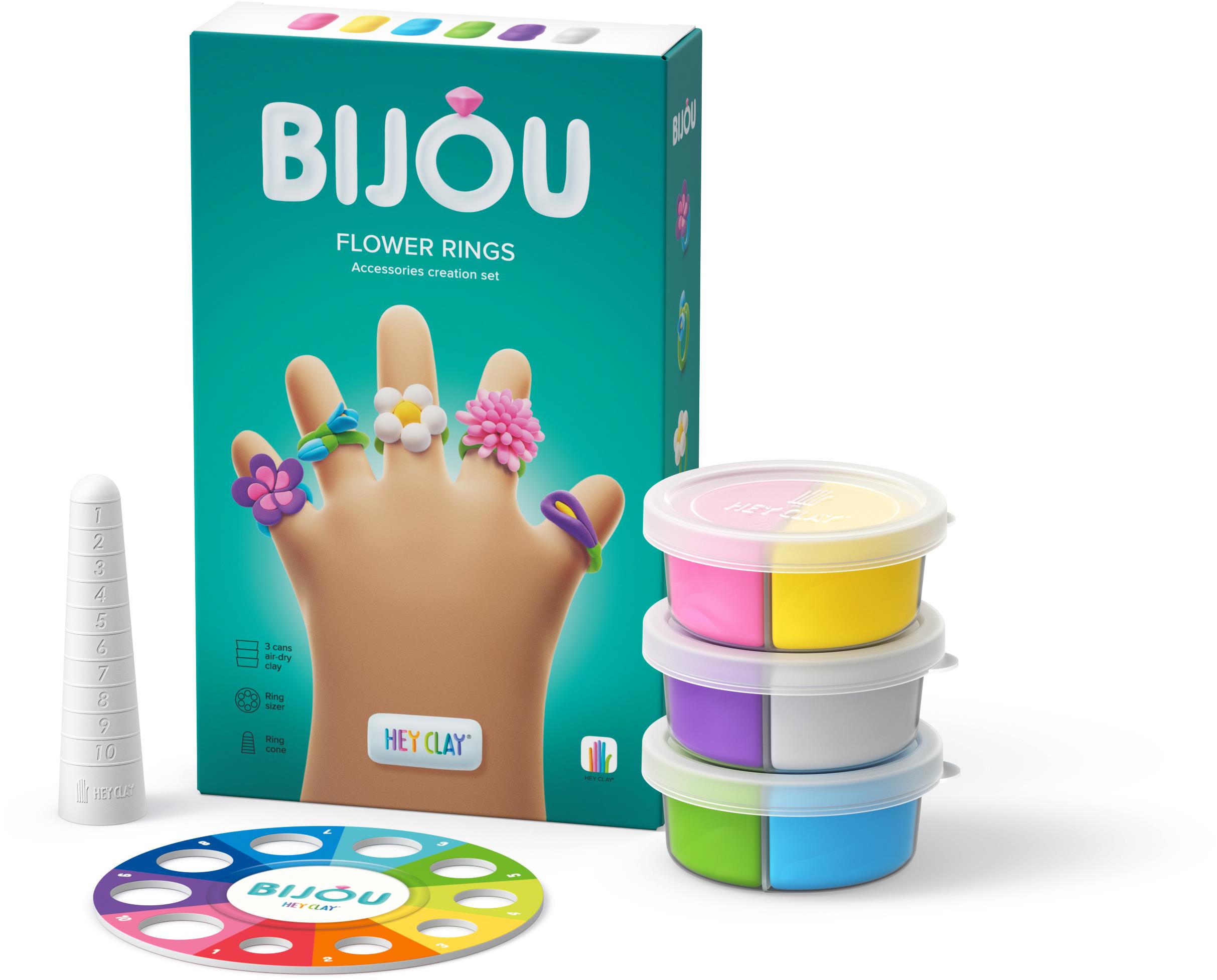 Hey Clay Bijou květinové prstýnky